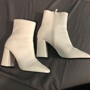 White Stylish Booties